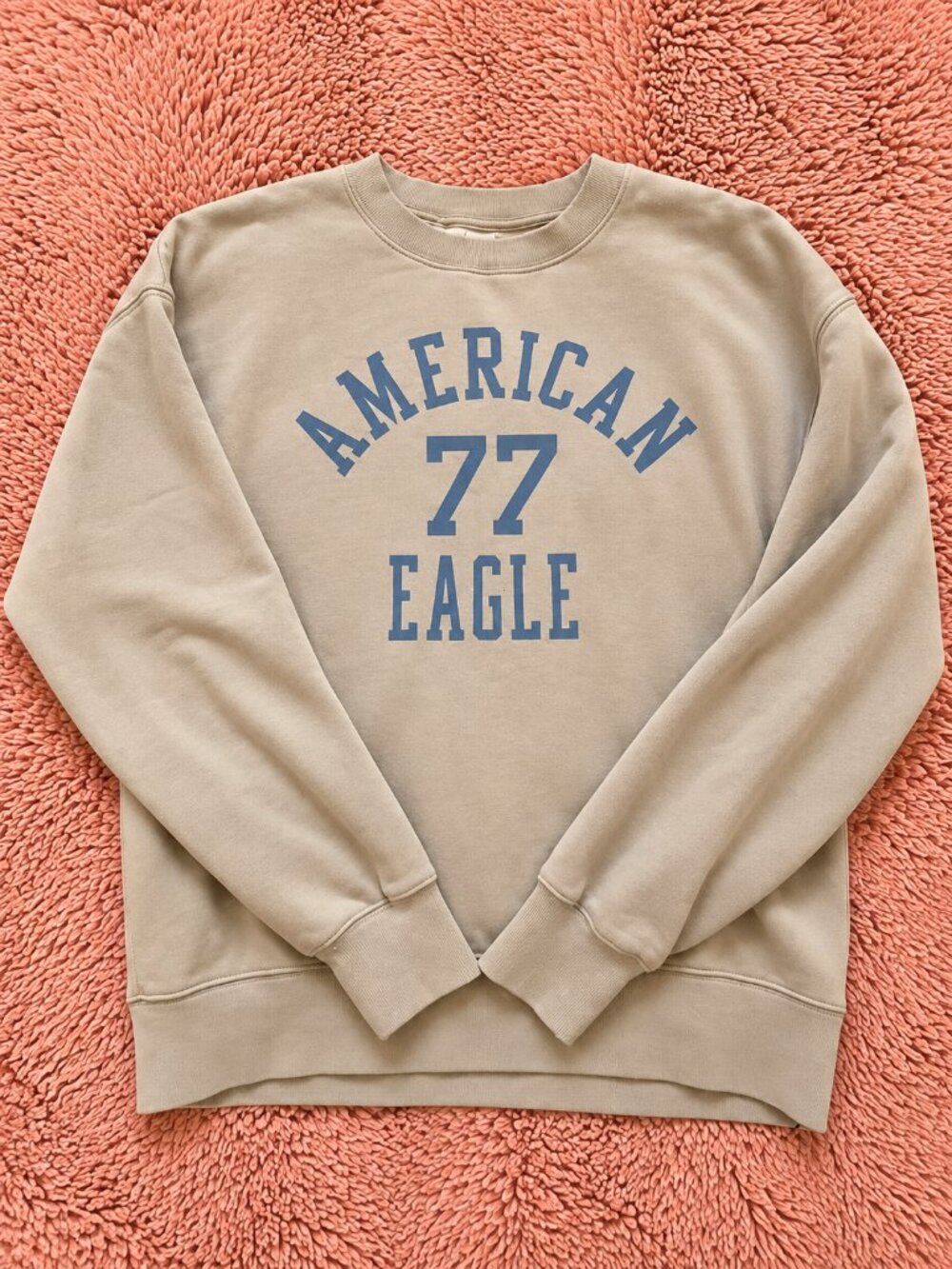 American Eagle Logo Tan Sweatshirt